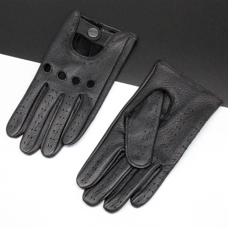 Sheepskin glove men riding retro motorcycles in summer thin breathable driving locomotive Harley knight gloves touch screen
