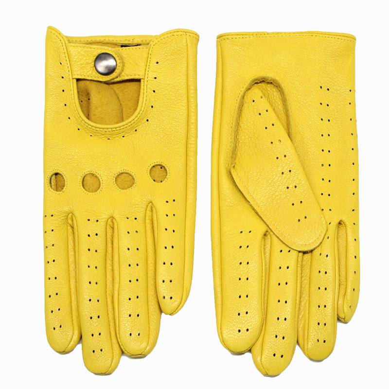 Sheepskin glove men riding retro motorcycles in summer thin breathable driving locomotive Harley knight gloves touch screen