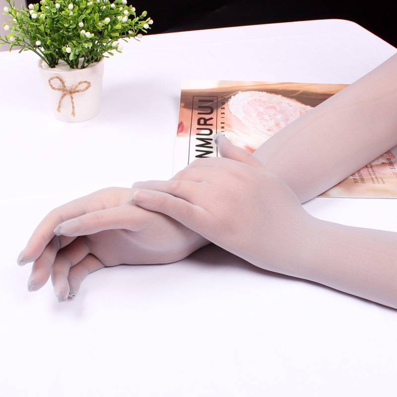 Aeroplane gloves, pure invisibility, silk stocking gloves, silk-sliding, summer-sweet-sweet-skin gloves