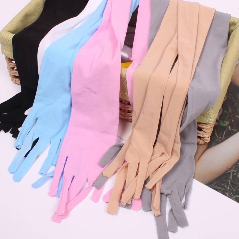 Aeroplane gloves, pure invisibility, silk stocking gloves, silk-sliding, summer-sweet-sweet-skin gloves