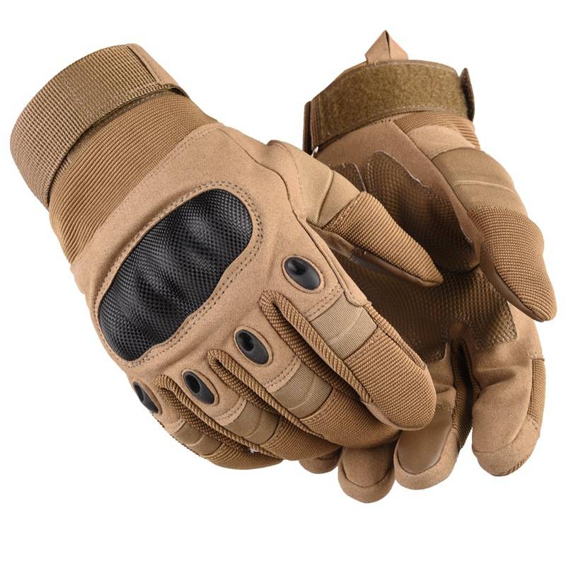 Tactical glove men's semi -finger anti -cutting riding fitness fingers split wrist -resistant sweat, sweat, sweat, sweat, full finger protection anti -slip