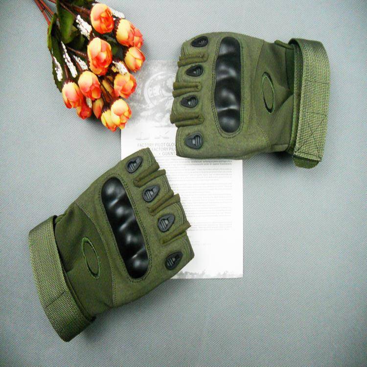 Manufacturer men's fans outdoor sports black eagle semi -finger tactical glove hard shell handle