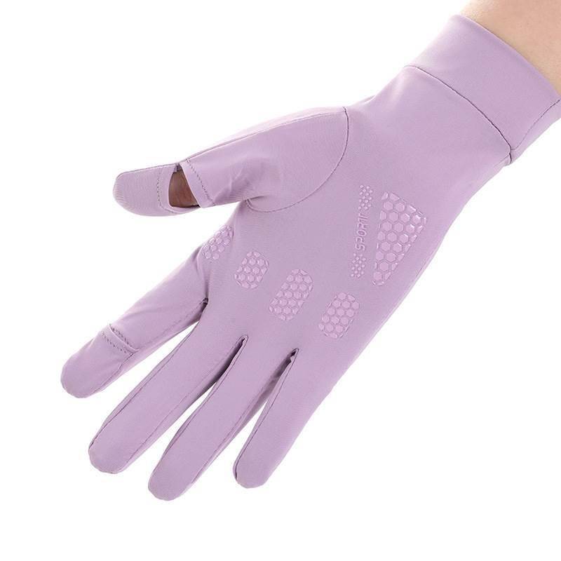 Male and women's adult horse riding equipment leaks two finger equestrian gloves non -slip and wear -resistant spring and summer cycling elasticity can touch the screen