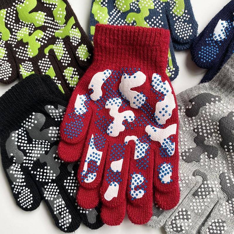 Kindergarten wear -resistant protection, tug -of -holography male, female children's labor shelf gloves, baby children, gardening labor riding