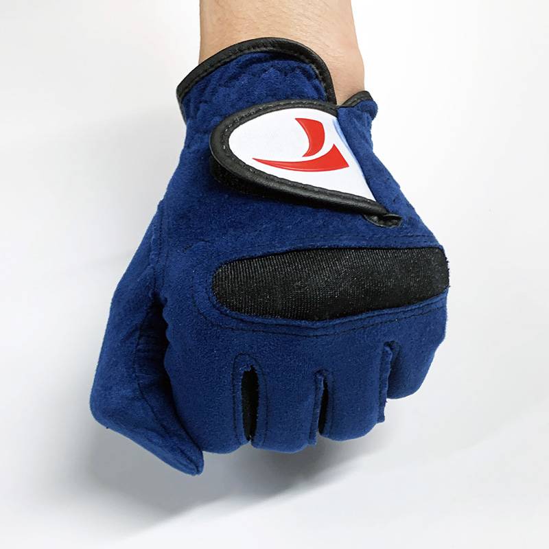 Two spring and summer new golf glove men's super fibrous cloth gloves are soft and wear -resistant