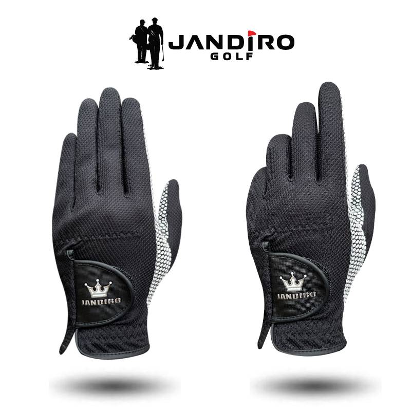 The new summer men's women's two -handed golf glove net cloth material is breathable and fast dry hand, palm, anti -slip resistance