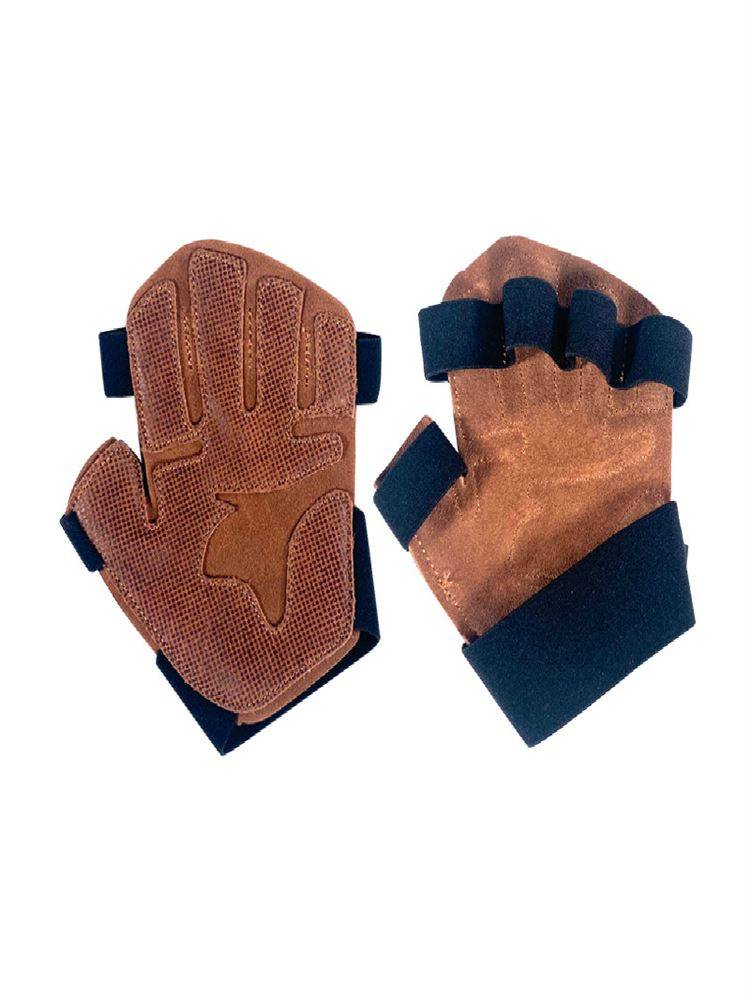 Men's cowhide training gloves, women's anti -cocoon professional, iron care weightlifting fingers to lift a single bar dumb bell care