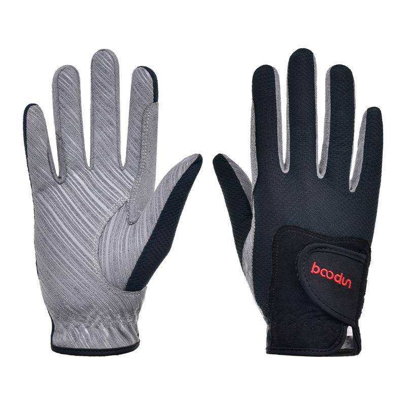 Guansheng 1727 new equestrian glove men's and women's non -slip and wear -resistant full finger race glove golf gloves