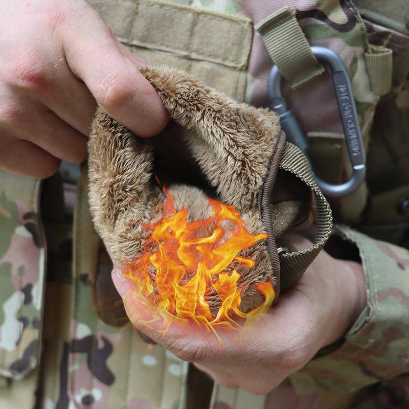 Full refers to autumn and winter tactical glove combat soft shell protection plus velvet thickened warmth prevention cold touch screen ride gloves