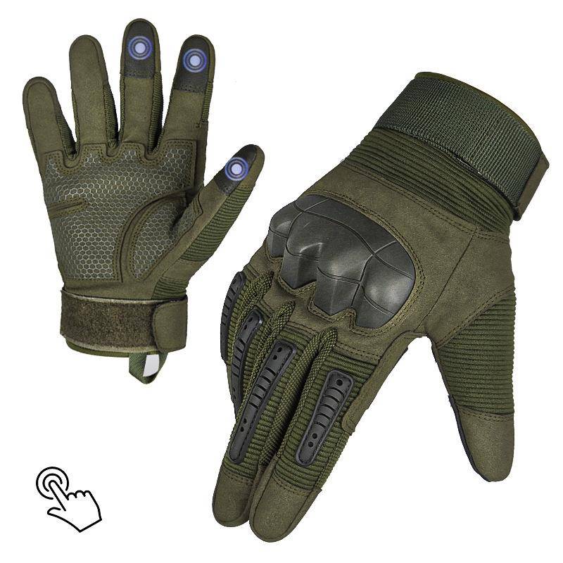 Full refers to autumn and winter tactical glove combat soft shell protection plus velvet thickened warmth prevention cold touch screen ride gloves