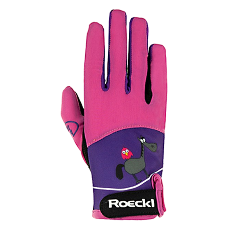German ROECKL original imported children's equestrian gloves breathable anti -skid riding glove wear -resistant cartoon pattern