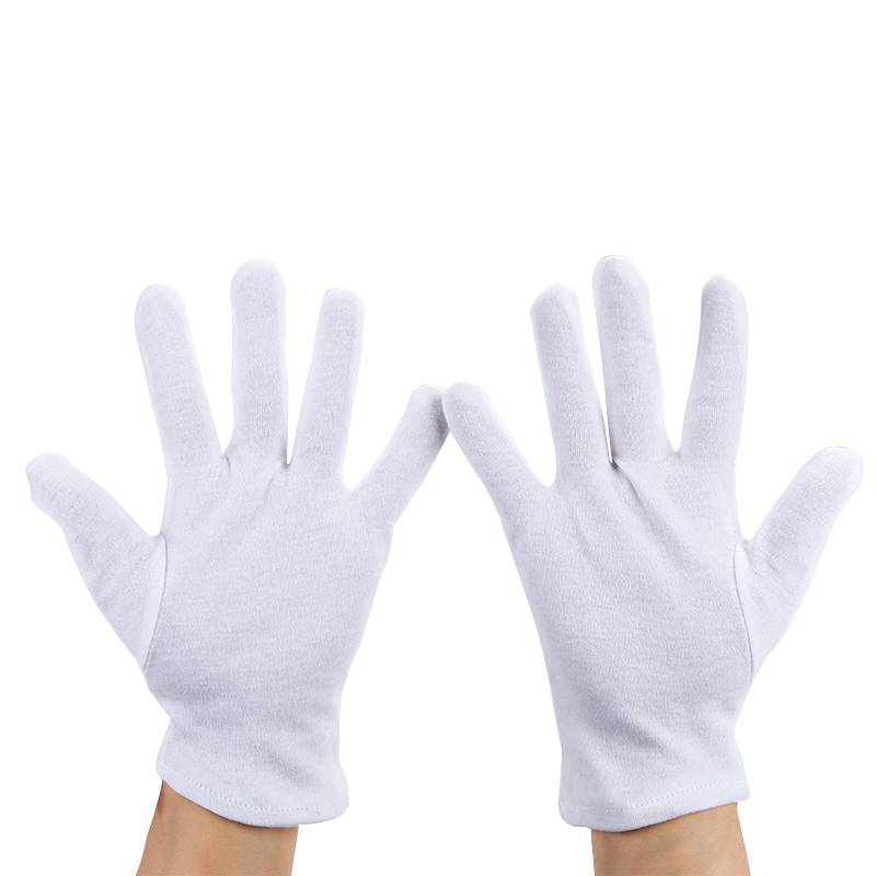 White glove etiquette Pure cotton Men and Women's Security Labor Insurance Performance Plastic Jewelry Panzu Play Male White Works