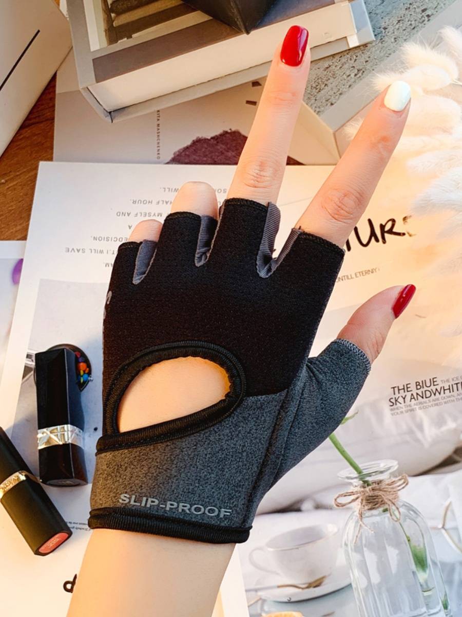 Fitness gloves semi -refers to sports women's wrist protection Xia thin anti -rising cocoon, molas, pot bell training yoga cycling, iron riding