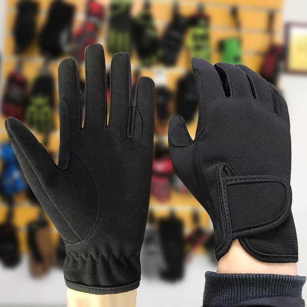 Men and girls riding glove wear -resistant anti -slip equestrian gloves professional horse racing bicycle cycling full finger gloves