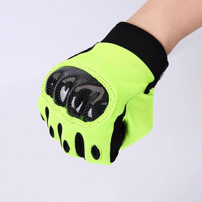Tactical gloves refer to the new anti -collision fire -proof anti -cutting gloves breathable fluorescent cross -border wild camp outdoor outdoor finger gloves