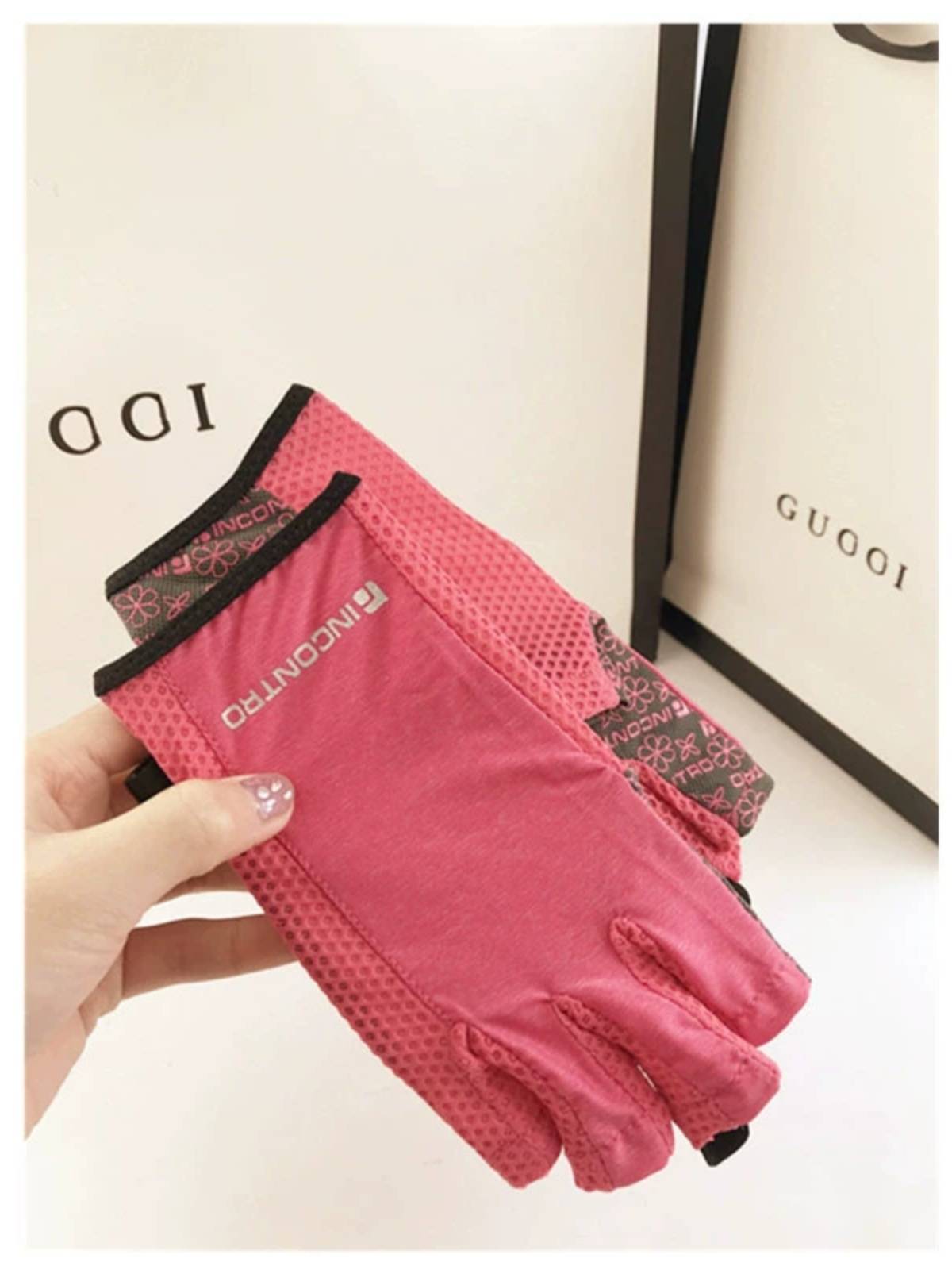 Order Clear Fitness Fitness Sports Anti -Slide Slipper Sunny UV Bingci Riding Men and Women Bicycle Gloves