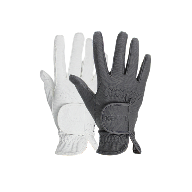 Leather equestrian gloves spring, summer, autumn and winter universal touch screen Germany Youvez boys, children, children, adolescent equipment supplies