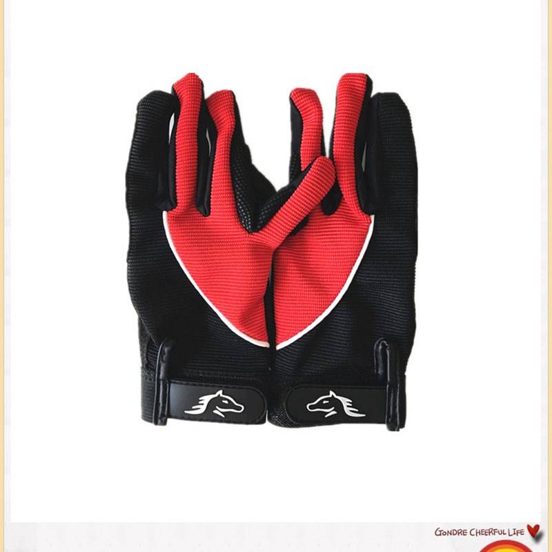 Colored Children's Equestrian Gloves Riding Gloves Anti -Slip -resistant Gloves Children's Equestnically Equestnically Equelia Equipment