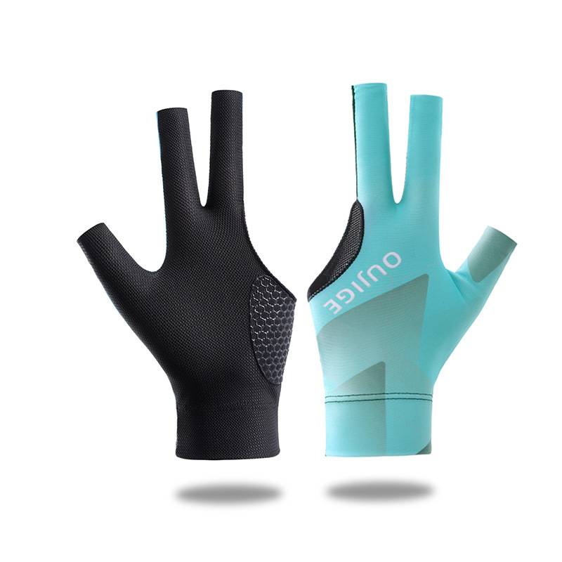 Professional billiard gloves thin three fingers, air -breathable professional high -end anti -slip fingers playing table tennis special glove men