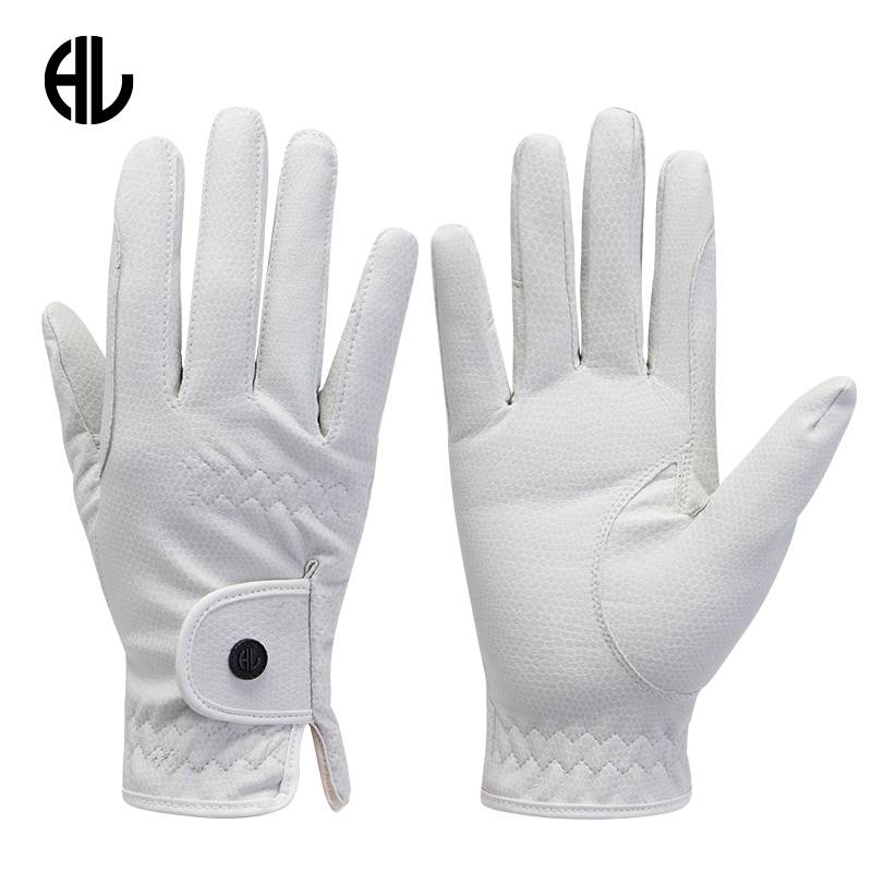 HL Equestrian gloves spring and summer Children's super fibrous anti -sliding gloves adult four seasons breathable equestrian equipment training model