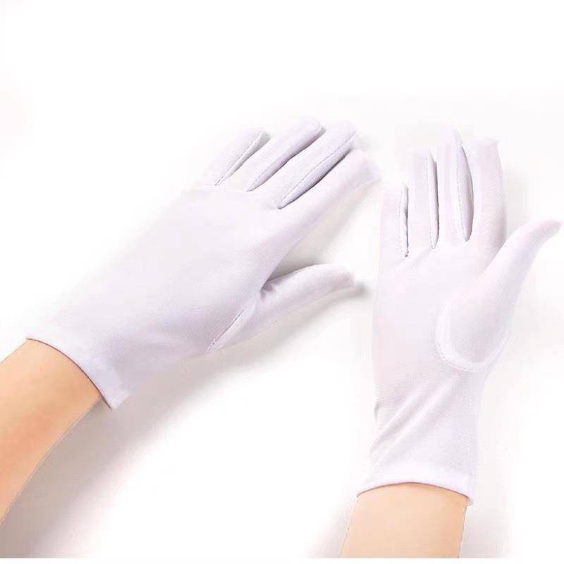 Jewelry store special gloves luxury diamond gold white display etiquette, high -end sunscreen men's and women's security guards