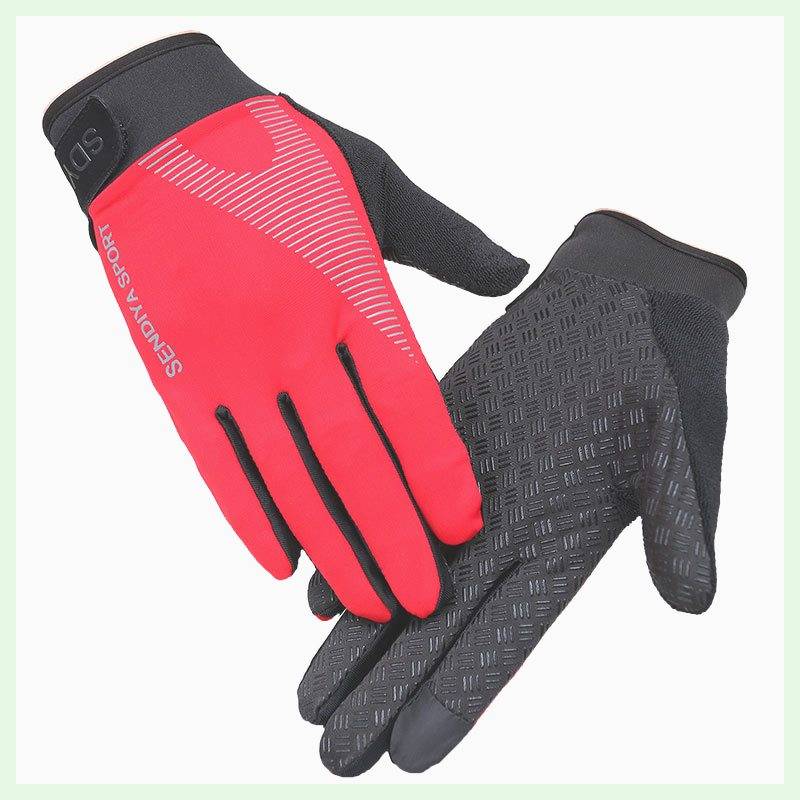 Ride horse gloves, men and women, summer air-scrambling exercise, roll-down and sunscreen