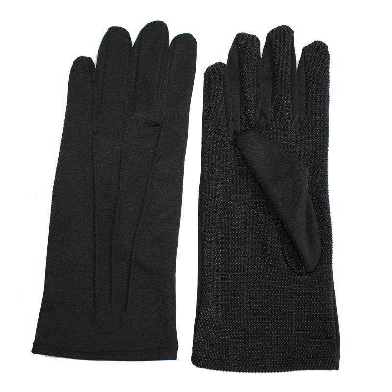 Sanjin thin air -breathable driver driver driver driving special car men and women dot glue etiquette non -slip driving black and white gloves