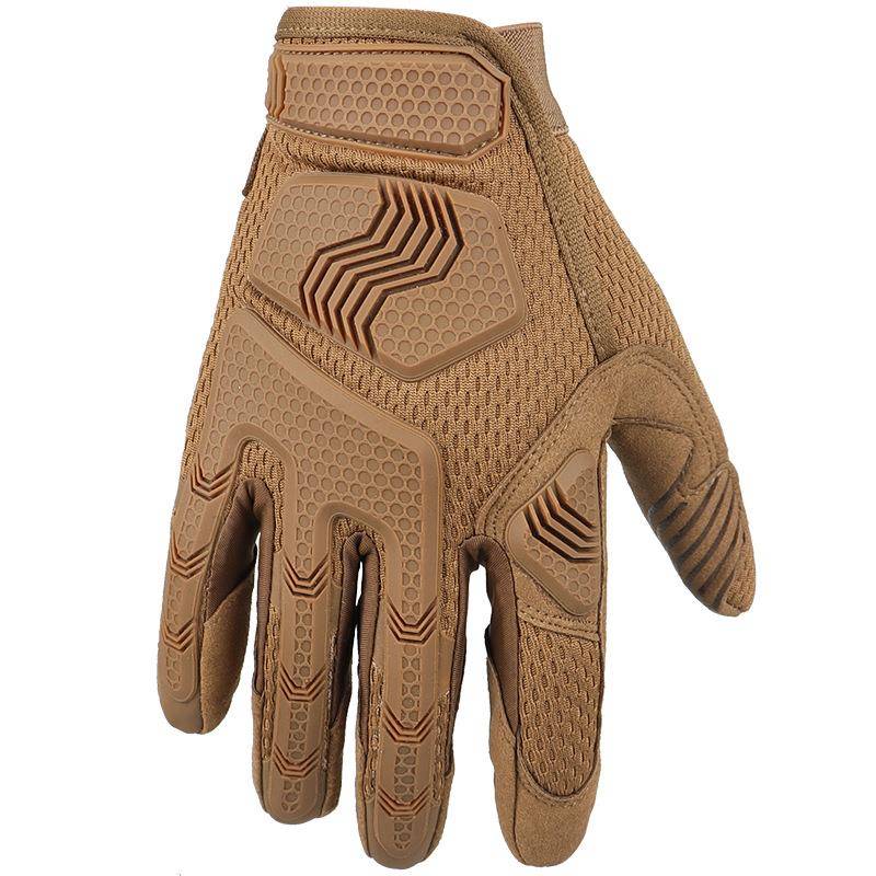 Outdoor sports tactical glove leather protective riding motorcycle combat anti -slip mountaineering training full finger