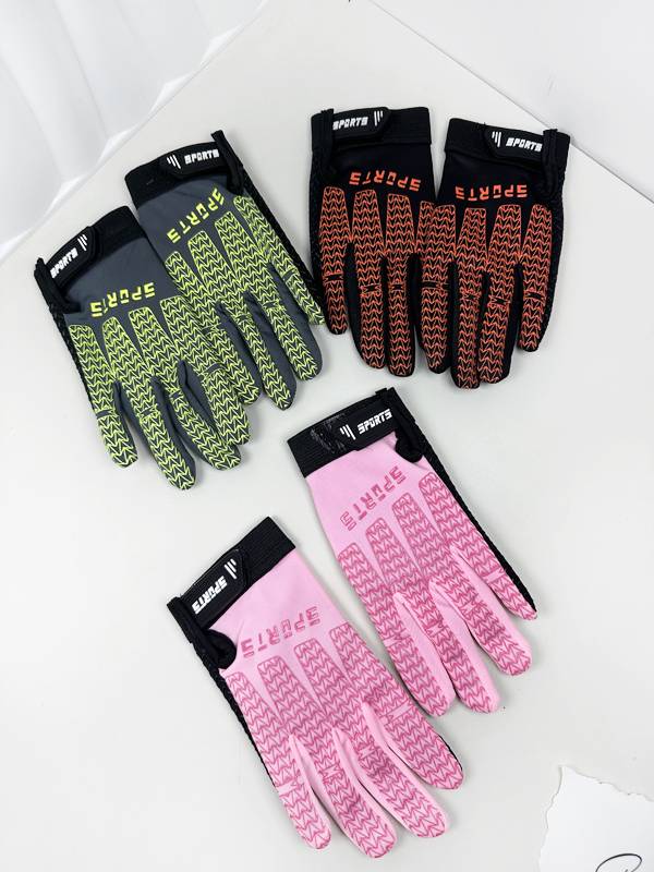 Children's cycling gloves, boys and girls in summer ice thin, all refers to student outdoor sports anti -skid bicycles