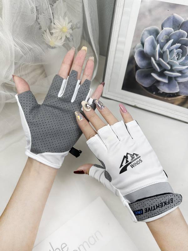 Fitness glove men and women semi -finger ice silk thin outdoor sports ride equipment training dynamic bicycle non -slip and wear resistance