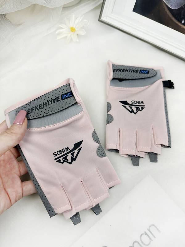 Fitness glove men and women semi -finger ice silk thin outdoor sports ride equipment training dynamic bicycle non -slip and wear resistance