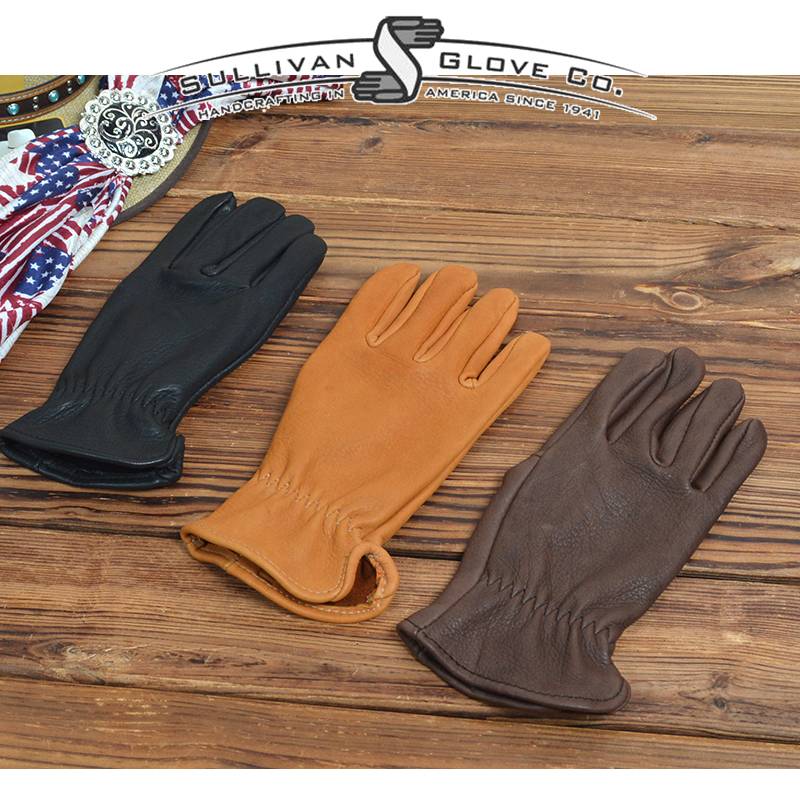American Sullivan Western denim equestrian deer leather gloves gloves knight supplies