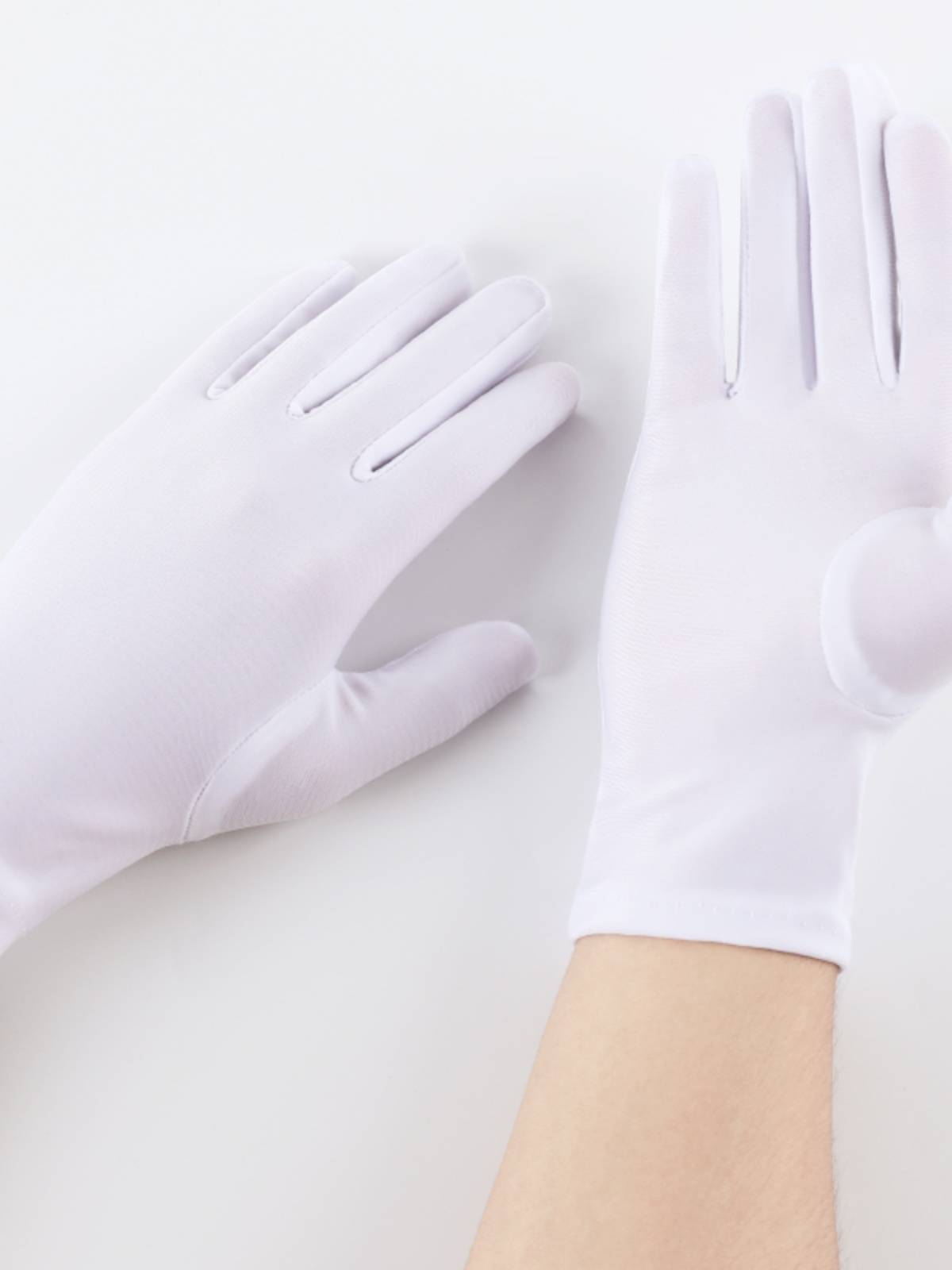 Jewelry shop Shopping guide Diamond Watch to take pictures of high -end black thin etiquette luxury counter display gloves