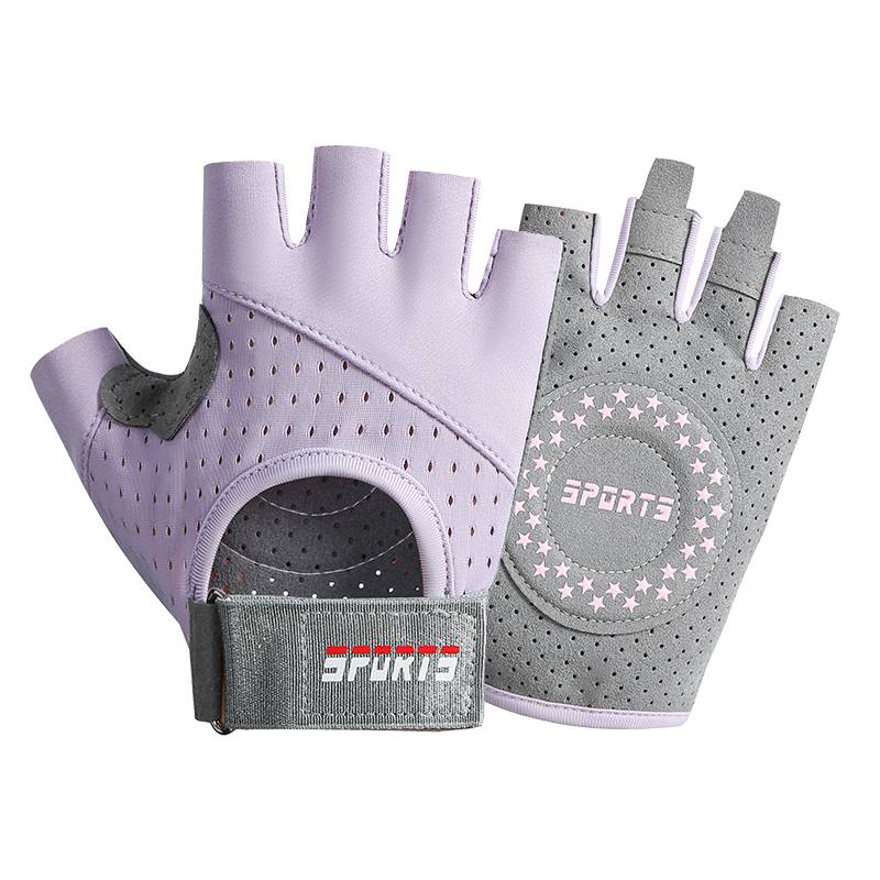 Fitness glove men and women semi -bumper equipment yoga breathable anti -slip prevention cocoon ride exercise thin wrist shock absorption