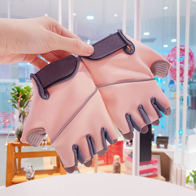 Professional sports fitness gloves female summer semi -finger men's anti -slip cocoon thin equipment training wear -resistant riding yoga