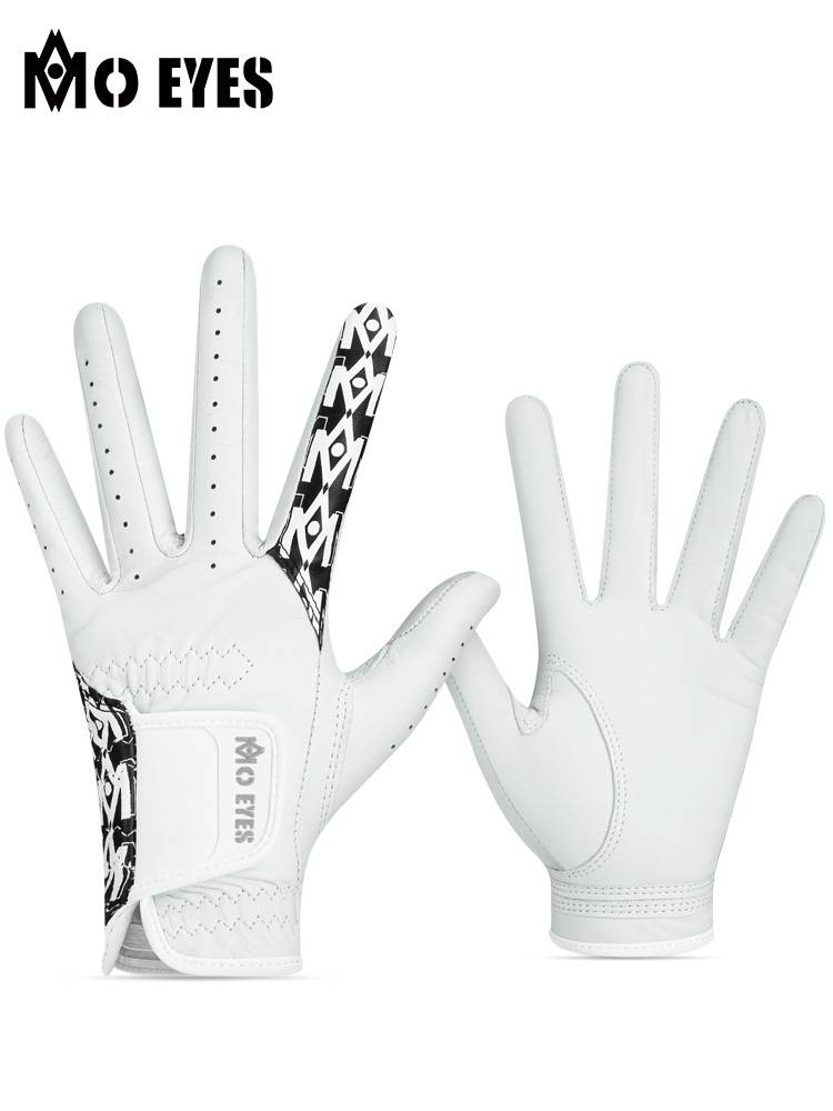 MO EYES Magic Eye Golf Gloves Female Female Female Imported Sheepskin Millet Stick Anti -Slip -breathable one pair of gloves