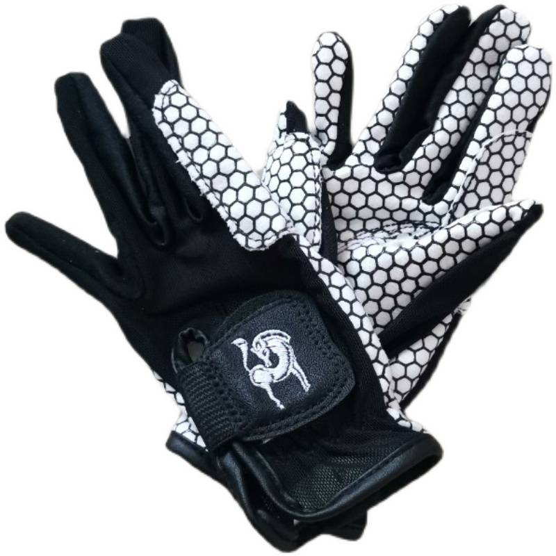 Summer Equestrian glove outdoor horse riding silicone gloves, non -slip, wear, wear, breathable, comfortable, comfortable, comfortable net cloth knight gloves