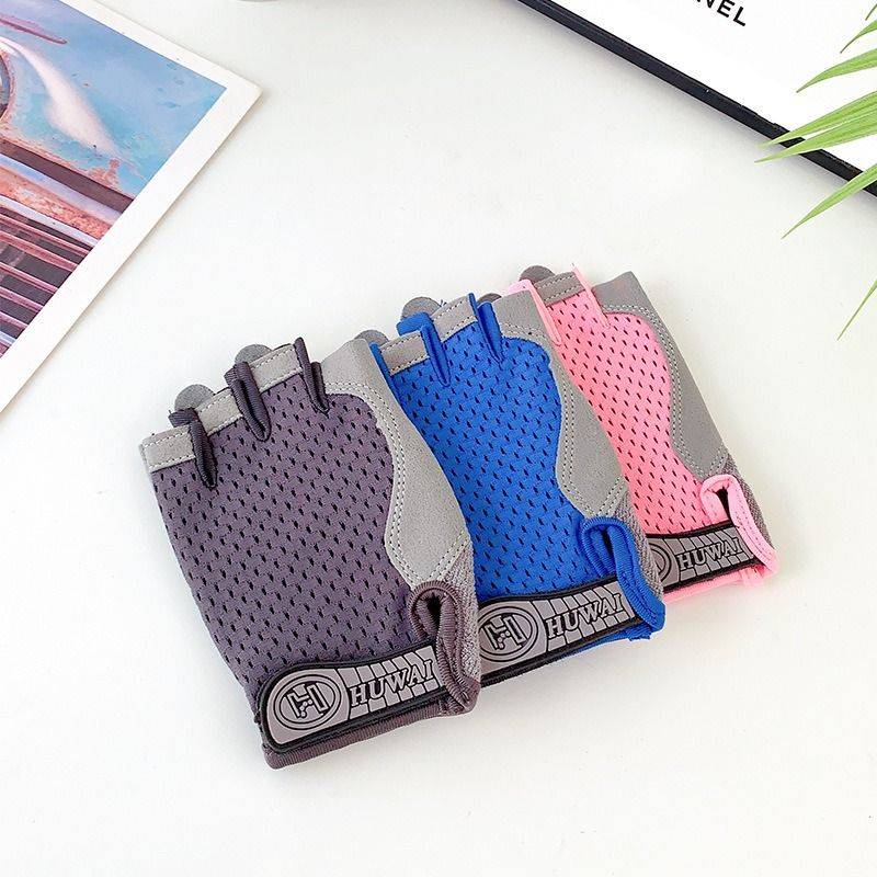 Children's half -finger glove cycling bicycle outdoor sports mountaineering performance five -finger balancing car glove women cycling