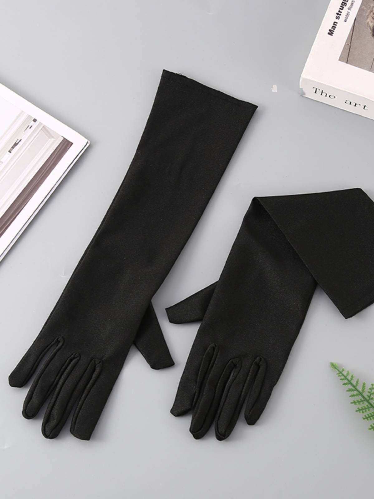 4-10 years old children's medium-long etiquette performance dresses do fucking activity white gloves thin men and women universal breathable elasticity
