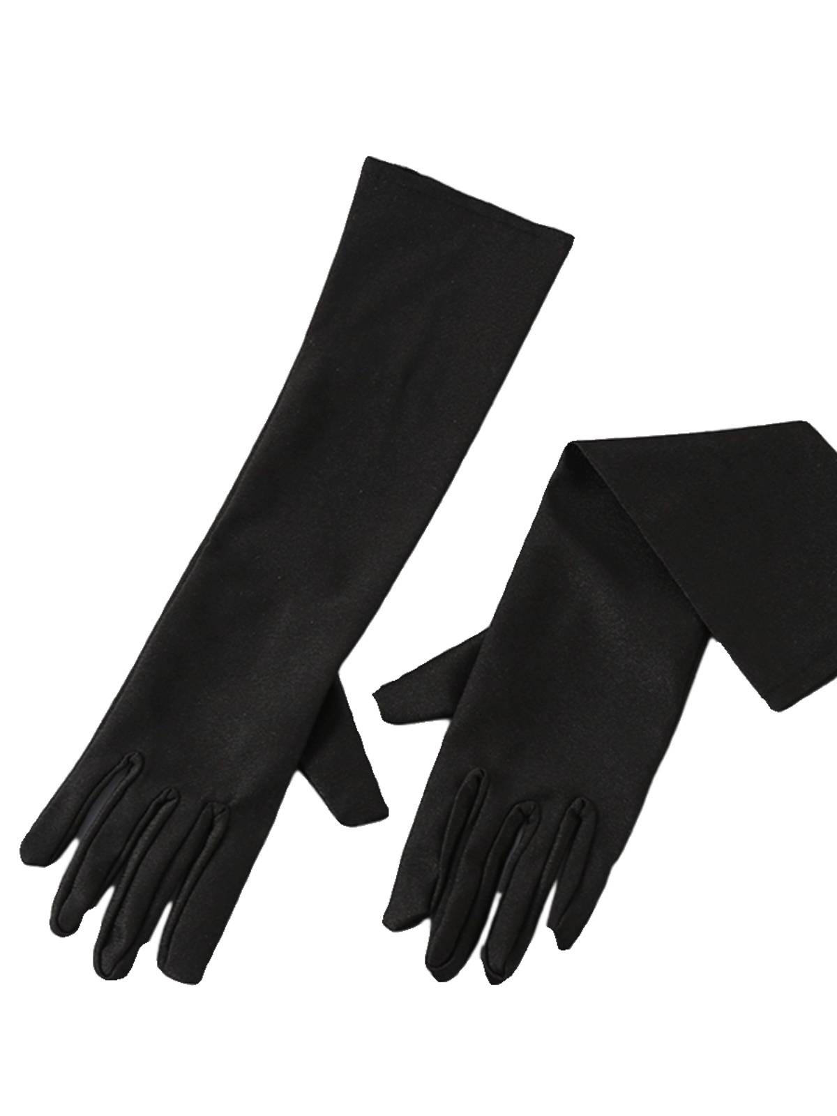 4-10 years old children's medium-long etiquette performance dresses do fucking activity white gloves thin men and women universal breathable elasticity