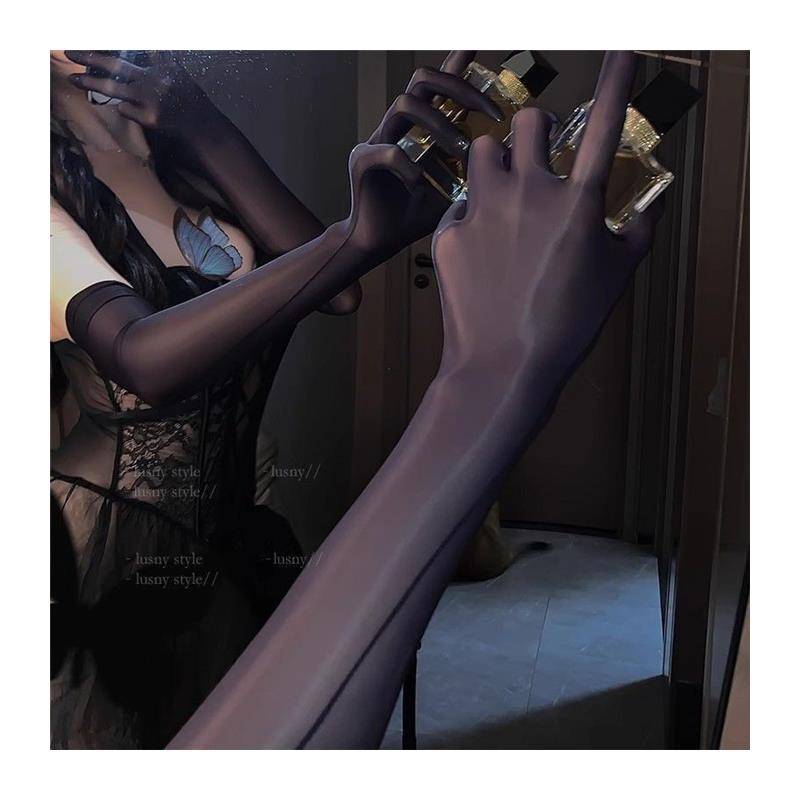 Aeroplane gloves, pure invisibility, silk stocking gloves, silk-sliding, summer-sweet-sweet-skin gloves