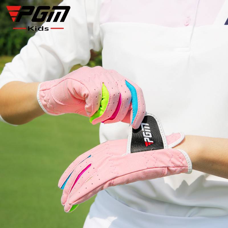 PGM children's golf gloves, golf gloves, anti -slip and breathable finger sleeve golf gloves