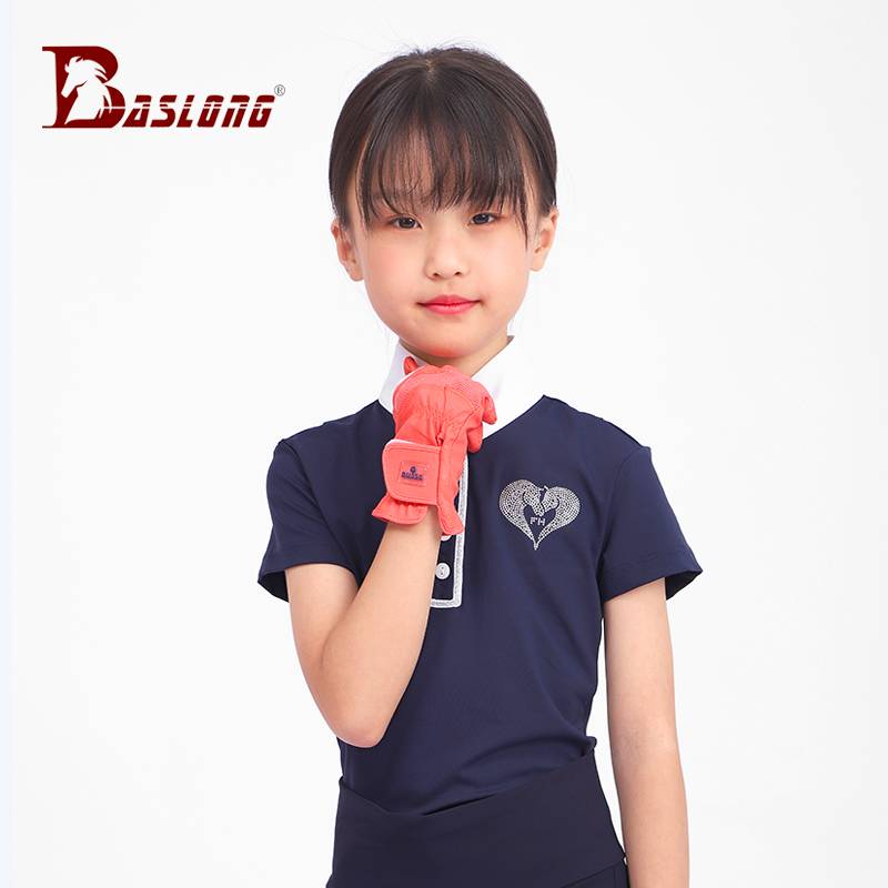 German BUSSE Children's Equestrian Gloves Breath Equels Disorders Gloves Anti -slip Boys and Girls