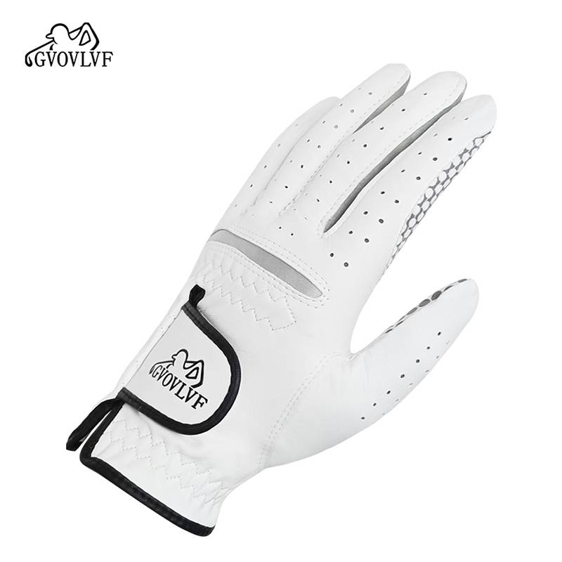 Gvovlvf golf gloves imported lambskin men's leather gloves, air -breathable anti -sliding gloves only left hand