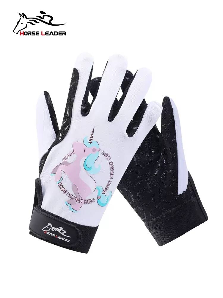 Professional equestrian gloves silicone non -slip wear -resistant protection children equestrian gloves breathable equestrian horse riding equipment