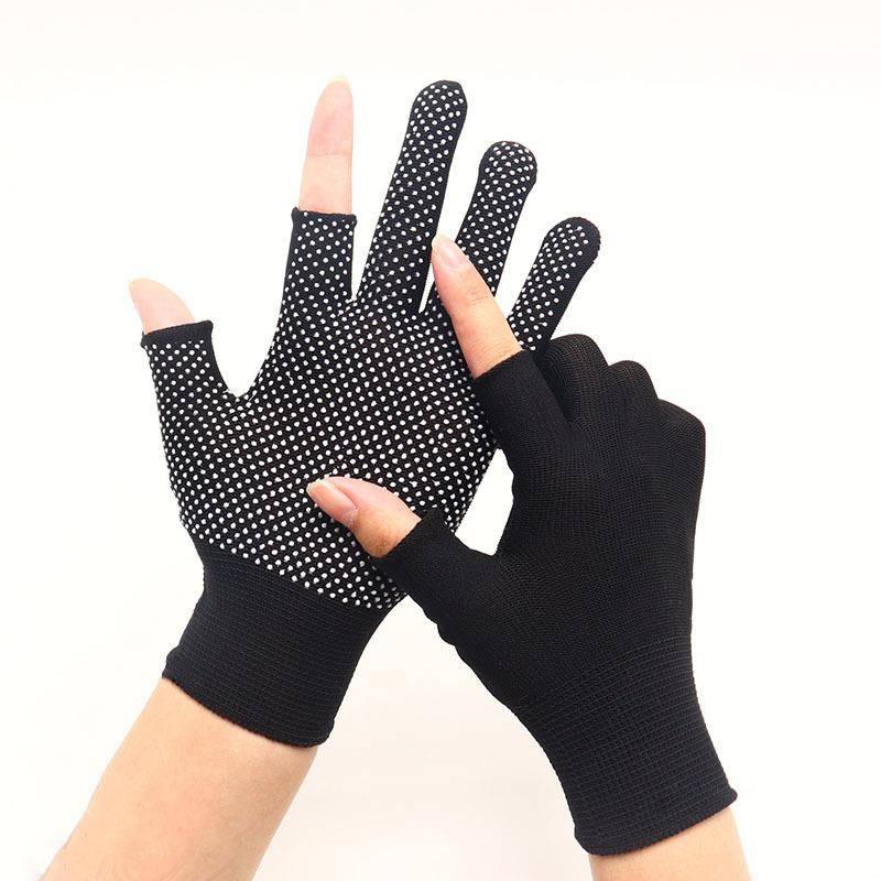 Table tennis gloves half -fingering non -slip hanging horizontal bumper body to prevent the palm of the palm to prevent the cocoon anti -grinding soft pot bell sunscreen women's model