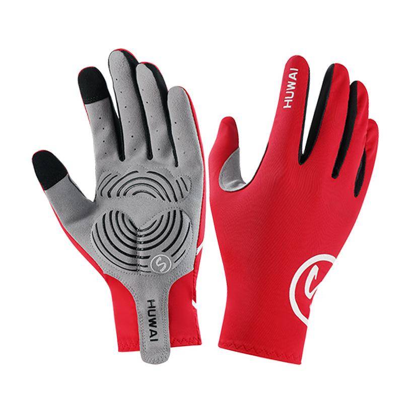 Wear -resistant equestrian glove riding glove women's breathable palm anti -slip men's ice silk glove outdoor sunscreen touch screen fishing