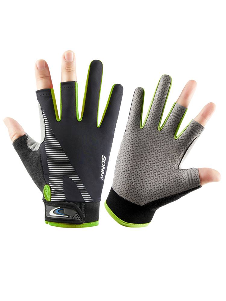 Fish gloves, stabbing boy, spring and summer, three-flip-and-slid, tan-proof fishing