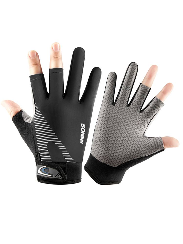 Fish gloves, stabbing boy, spring and summer, three-flip-and-slid, tan-proof fishing