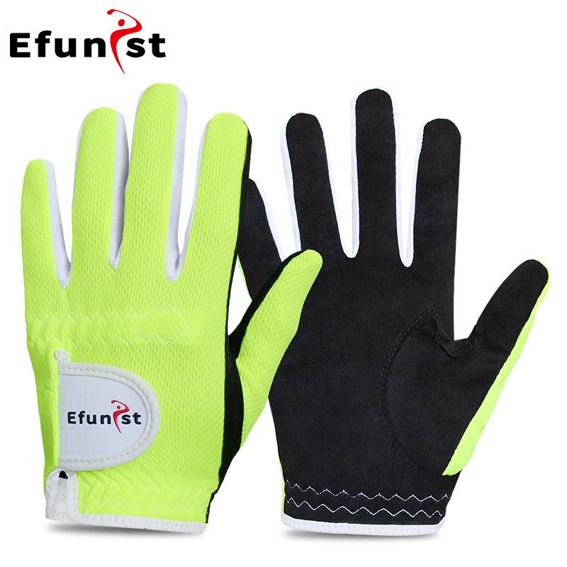 EFUNIST golf glove children's breathable mesh gloves are soft and comfortable boys and girls with both hands